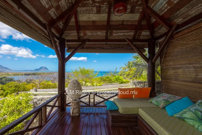 Exceptional Villa with Panoramic Views of the Lagoon and Le Morne for Sale in Rivière Noire, Mauritius