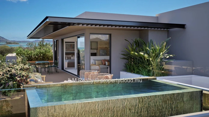 À vendre : Appartements contemporains en bord de mer à Rivière Noire, Île Maurice