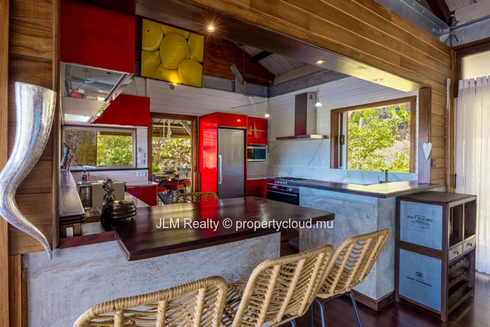 Exceptional Villa with Panoramic Views of the Lagoon and Le Morne for Sale in Rivière Noire, Mauritius