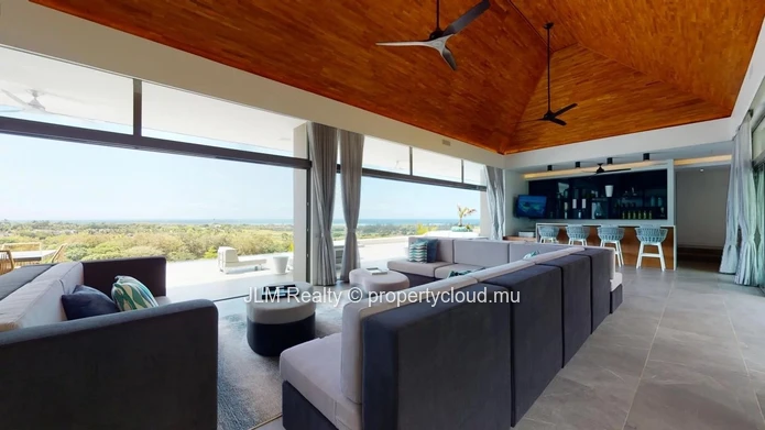 Villa de luxe avec sublime vue sur la mer à vendre à Bel Ombre, Île Maurice