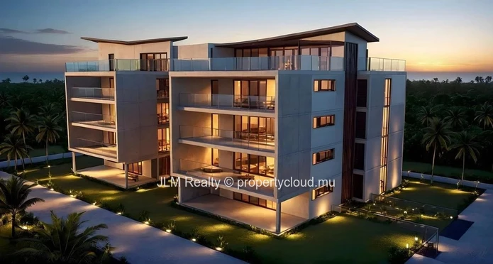 Appartement vue mer à vendre sur plan au cœur de la Smart City de Cap Tamarin, Île Maurice