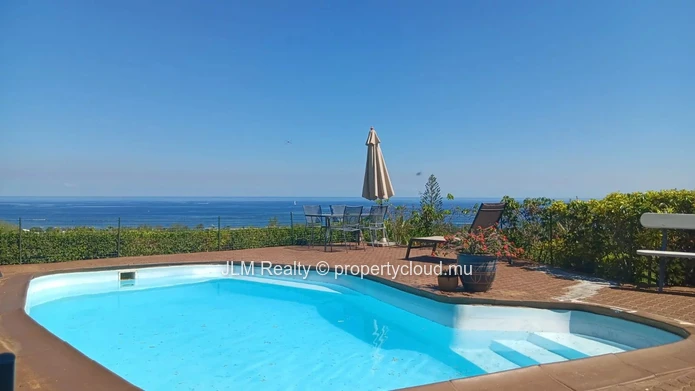 For Sale : Villa with Panoramic Sea View, Pool & Studios, Tamarin, Mauritius