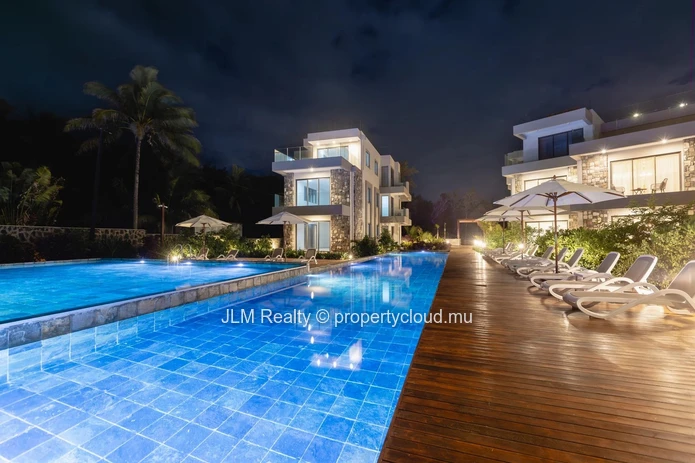 À vendre – Appartement neuf de 3 chambres les pieds dans l’eau, à Poste Lafayette, île Maurice