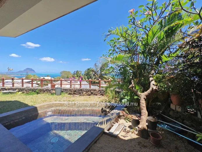 Apartment for rent in Black River, Mauritius with exceptional sea views and views of Le Morne