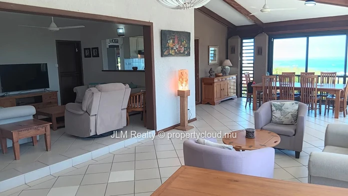 For Sale : Villa with Panoramic Sea View, Pool & Studios, Tamarin, Mauritius