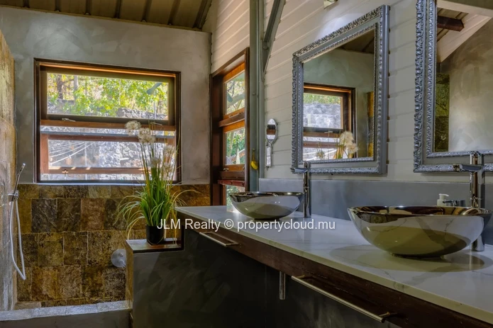 Exceptional Villa with Panoramic Views of the Lagoon and Le Morne for Sale in Rivière Noire, Mauritius