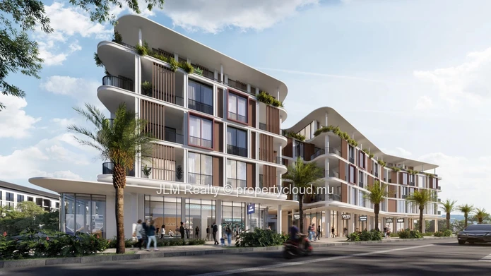 Appartement Moderne de deux Chambres au Premier Étage à 2 Minutes de la Plage de Grand Baie, Île Maurice.