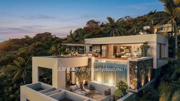 Contemporary Villa for Sale with Sea View in Petite Rivière Noire, Mauritius