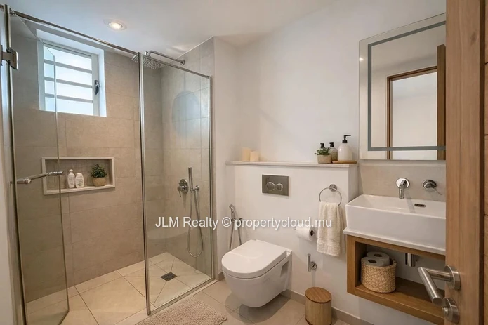 Elegant Beachfront Apartment for Rent in Pointe aux Piments, Mauritius