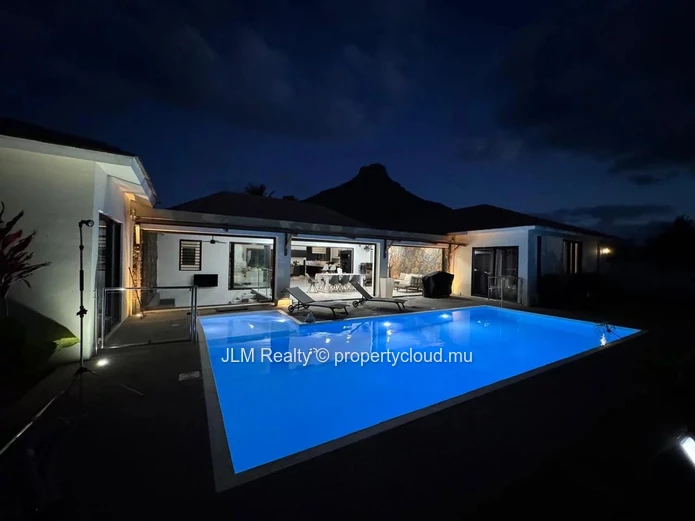 Stunning Villa for Sale in a Secure Estate in the Heart of Tamarin, Mauritius