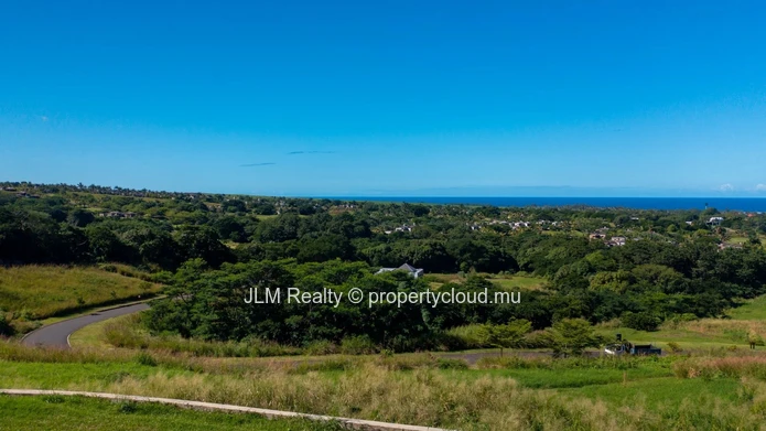 Exceptional plot for sale with panoramic ocean views in Bel Ombre, Mauritius.