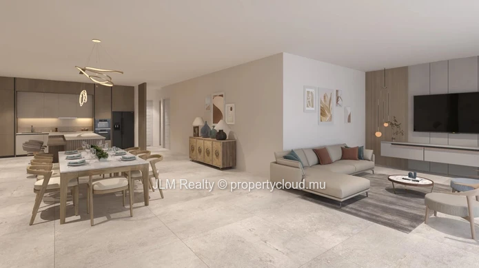 Appartement neuf 3 chambres avec vue mer partielle à vendre à Tamarin, île Maurice