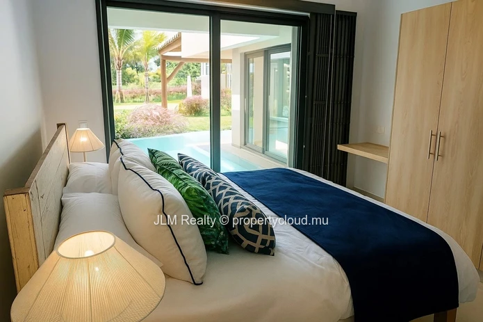 Charming Waterfront Duplex for Rent in Calodyne, Mauritius