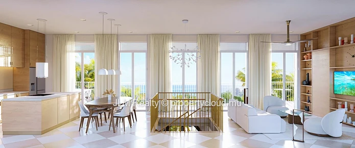 À vendre : Magnifique villa bioclimatique avec vue mer à Baie du Cap, Île Maurice